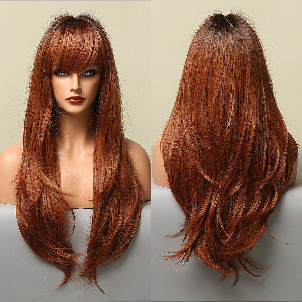 Fashionable Women's Chemical Fiber Wig - back view