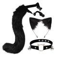 Faux Cat Ear Headband & Fox Tail Accessory Set - front view