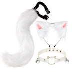 Faux Cat Ear Headband & Fox Tail Accessory Set - scale view
