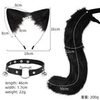 Faux Cat Ear Headband & Fox Tail Accessory Set - alternate angle