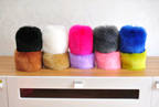 Faux Fur Arm Warmers and Gloves with Windproof Cuffs - alternate angle
