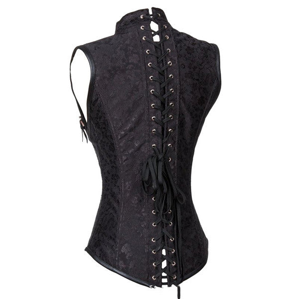 Steel-Boned Long Corset Dress - Curve-Enhancing Cosplay Wear