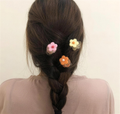 Floral Hair Clip, INS Style Hair Claw Clip - front view