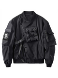 God of Death Techwear Bomber Jacket for Men - front view