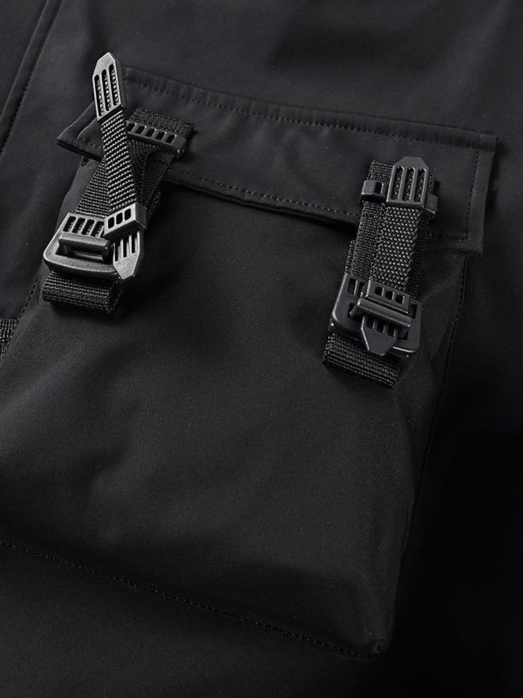 God of Death Techwear Bomber Jacket for Men - in use