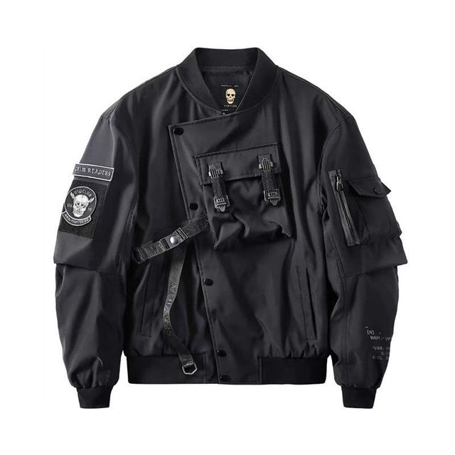 God of Death Techwear Bomber Jacket for Men - back view