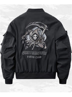 God of Death Techwear Bomber Jacket for Men - alternate angle