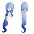 Gradient Blue Long Cosplay Wig with Heat-Resistant Hair - front view