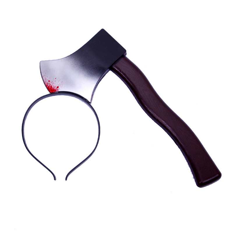 Halloween Cosplay Toy Headbands with Realistic Props - front view