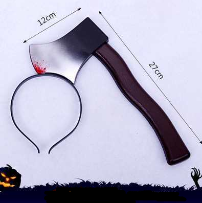 Halloween Cosplay Toy Headbands with Realistic Props - front view