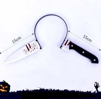 Halloween Cosplay Toy Headbands with Realistic Props - close-up