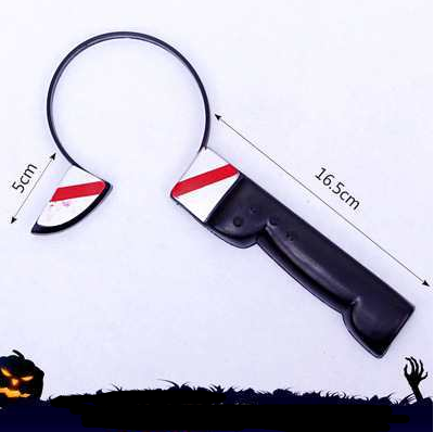 Halloween Cosplay Toy Headbands with Realistic Props - scale view