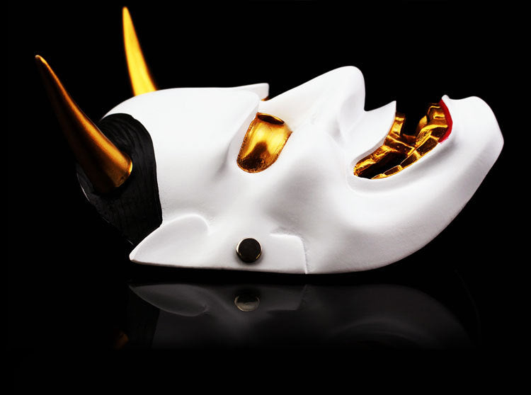 Halloween Special Edition Kitsune Mask and Horror Resin - styled view