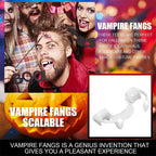 Halloween Vampire Fangs Stretchable Teeth Cosplay Props - side view