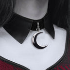 Harajuku Dark Lolita Punk Gothic Choker Necklace - detail view