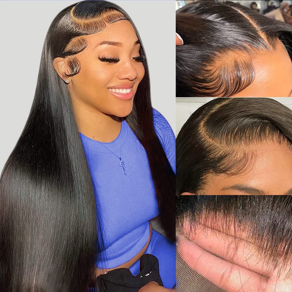 HD Lace Human Hair Wig - styled view
