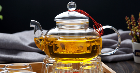 Heat-Resistant Glass Kung Fu Tea Set - back view