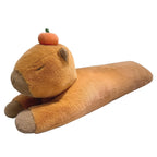 Hofun4U Capybara Plush Pillow Capybara Stuffed Animal with Persimmon Plush Capybara Plush - detail view
