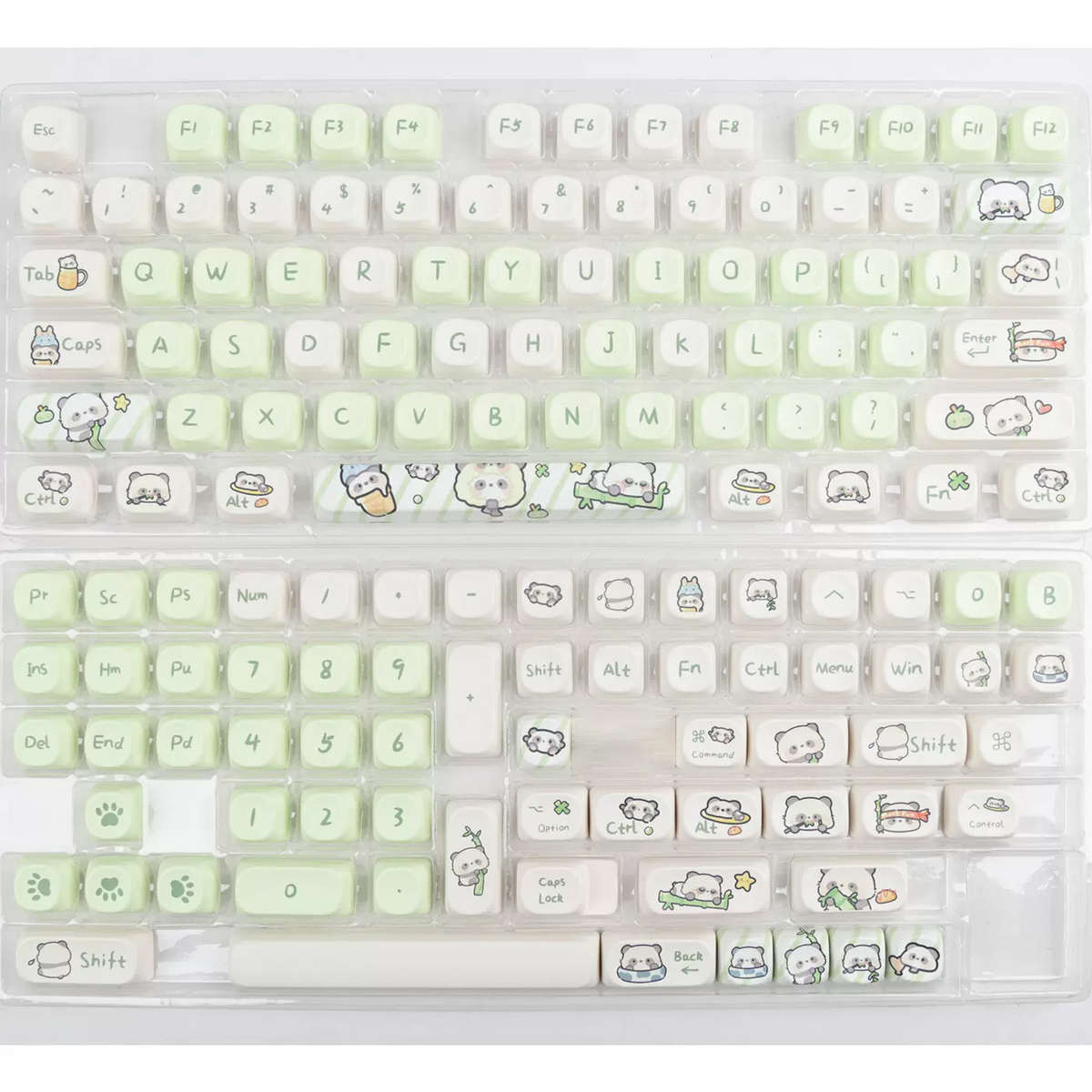 Ice Cream Teddy Bear Keycap - front view