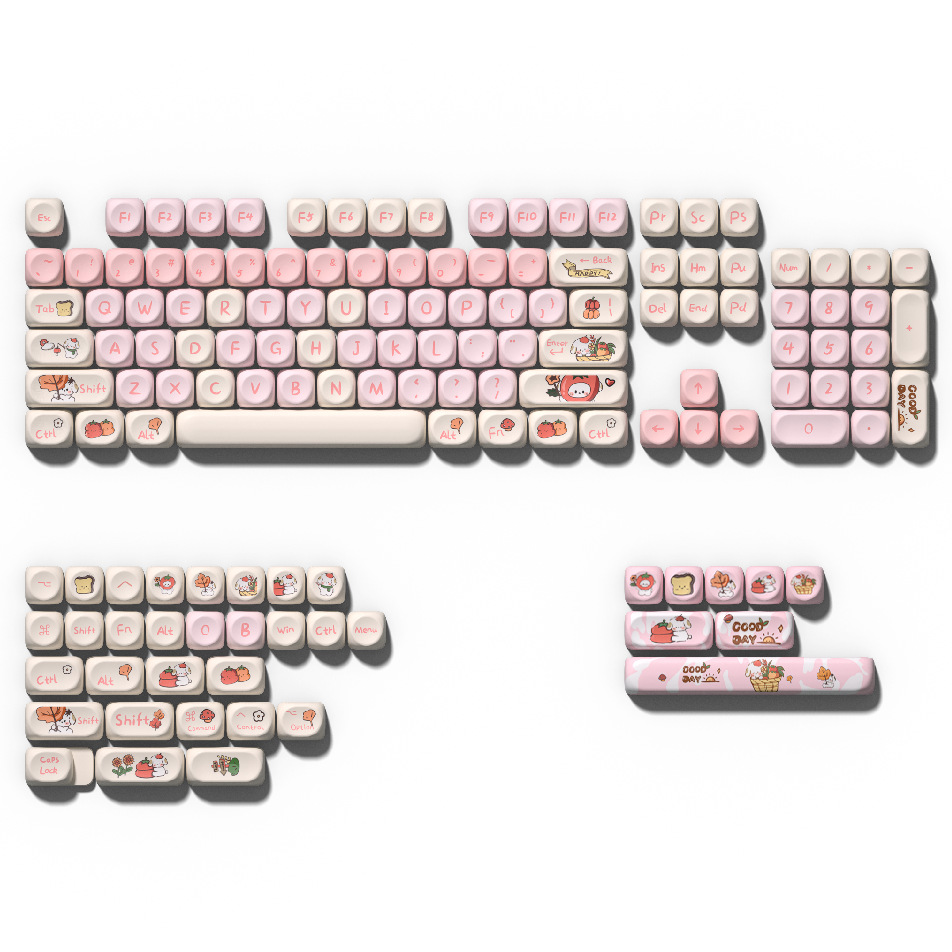 Ice Cream Teddy Bear Keycap - scale view
