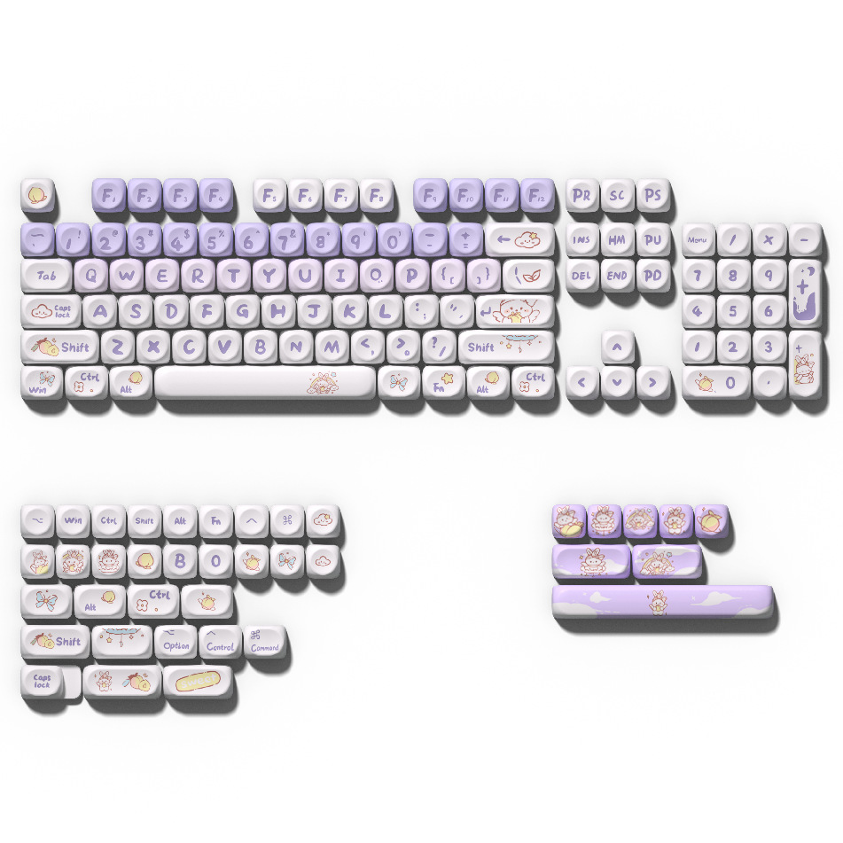 Ice Cream Teddy Bear Keycap - alternate angle