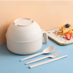 Instant Noodle Bowl With Lid - side view