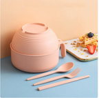 Instant Noodle Bowl With Lid - back view