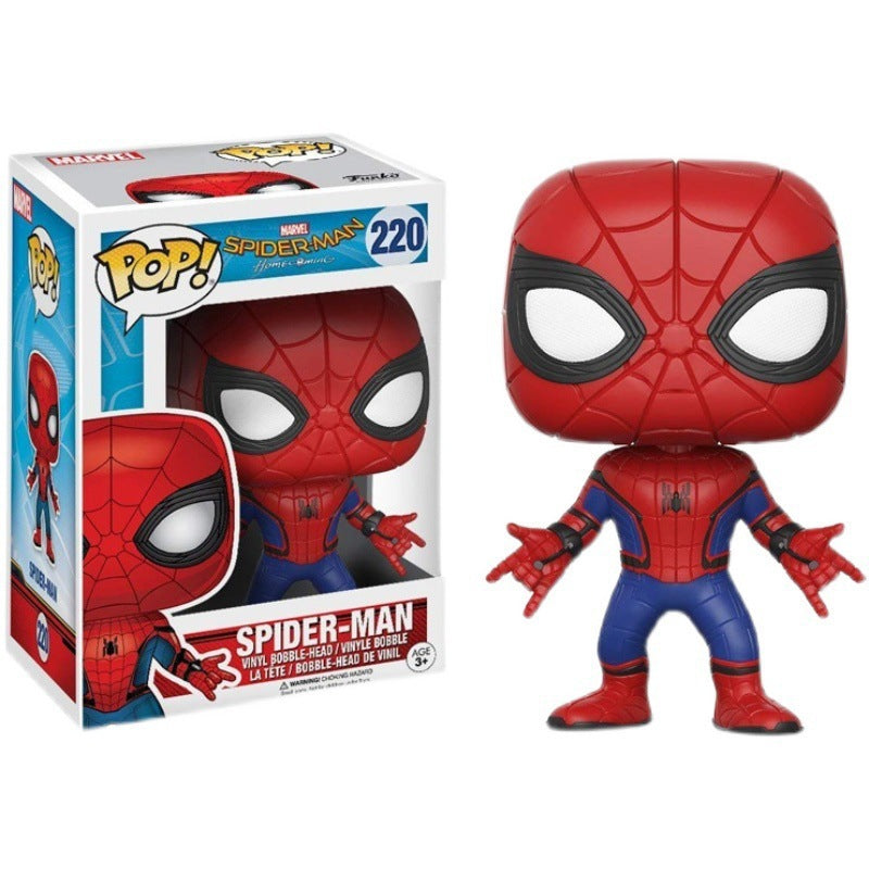 Iron Man & Spider-Man Funko Pop - Marvel - styled view