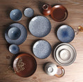 Japanese Ceramic Plates for Sushi and Snacks - front view