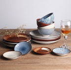 Japanese Ceramic Plates for Sushi and Snacks - front view