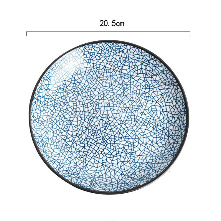 Japanese Ceramic Plates for Sushi and Snacks - back view
