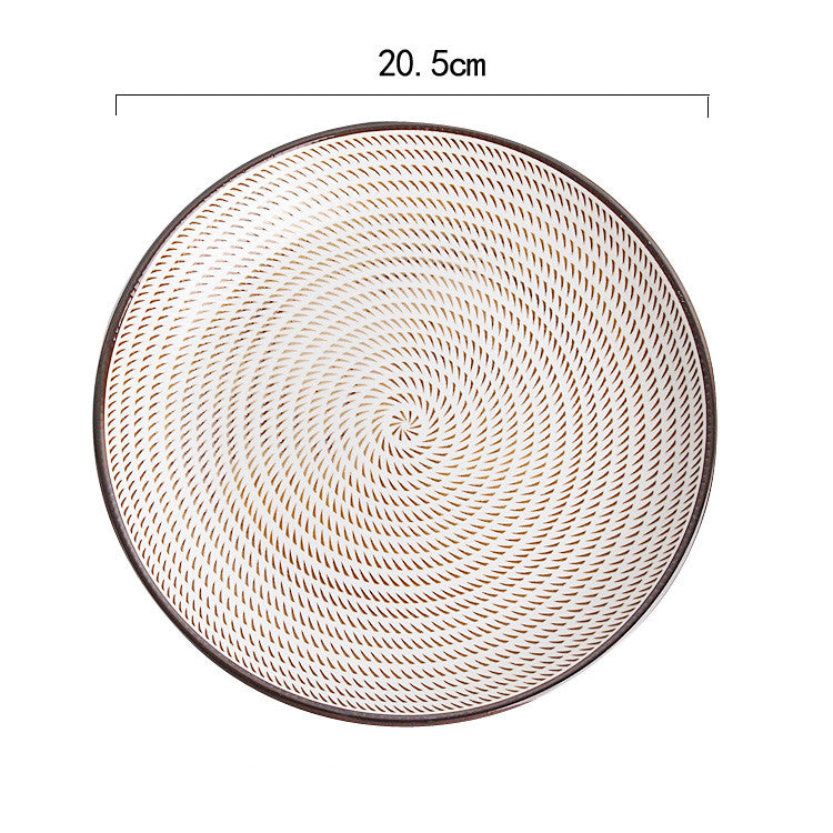Japanese Ceramic Plates for Sushi and Snacks - close-up