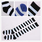 Japanese Cosplay Striped Over-the-Knee Socks - front view