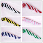 Japanese Cosplay Striped Over-the-Knee Socks - packaging view