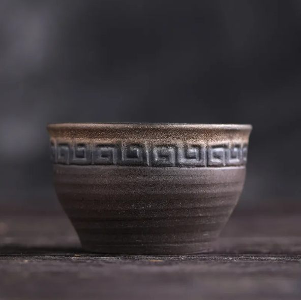 Japanese Handmade Ceramic Tea Cups - detail view