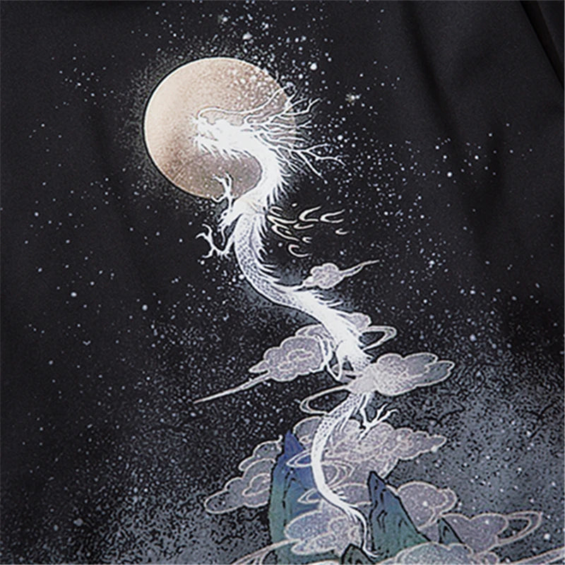 Japanese Haori Yukata for Men - Samurai Jacket/Cardigan - close-up