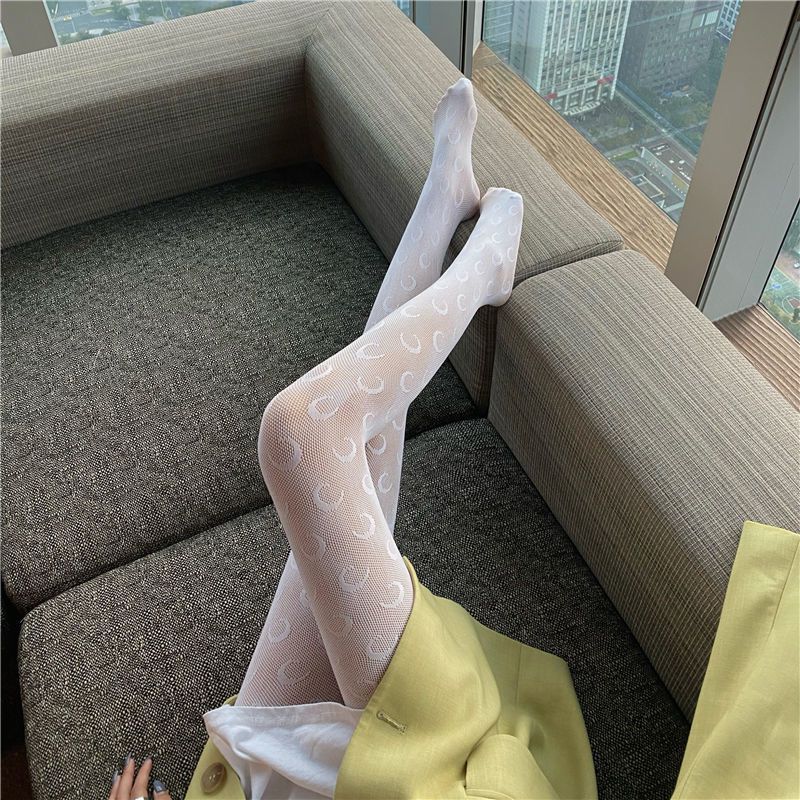 Japanese Lolita Retro Lace Soft Girl Stockings - back view