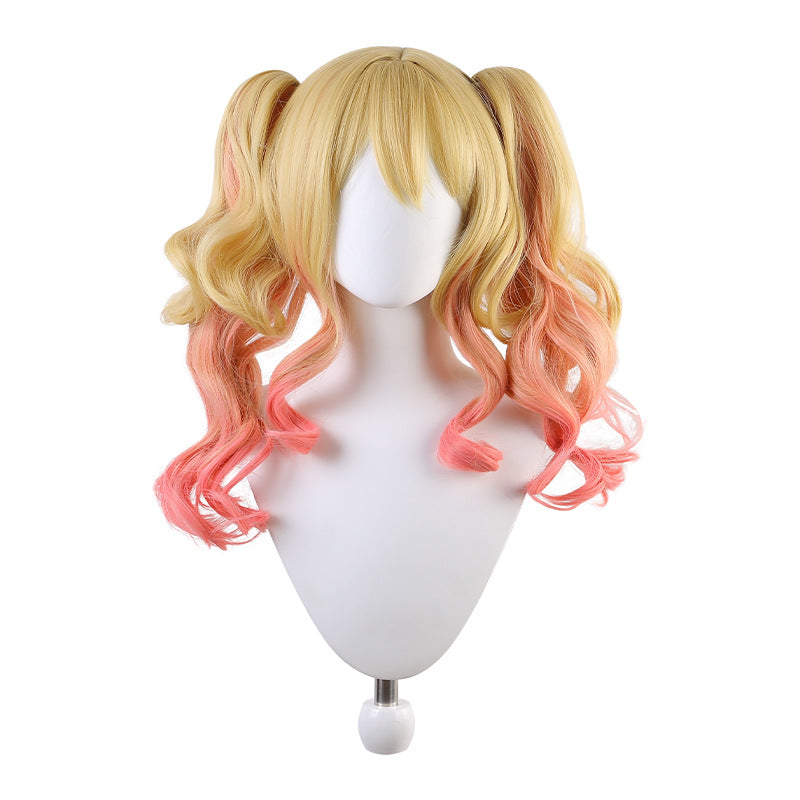 Japanese Short Hair Small Curly Wig - front view