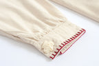 Japanese Strawberry Cat Embroidered Double Pocket Jacket - side view