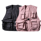 Japanese Style Tactical Vest with Multiple Pockets - back view