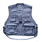 Japanese Style Tactical Vest with Multiple Pockets - close-up