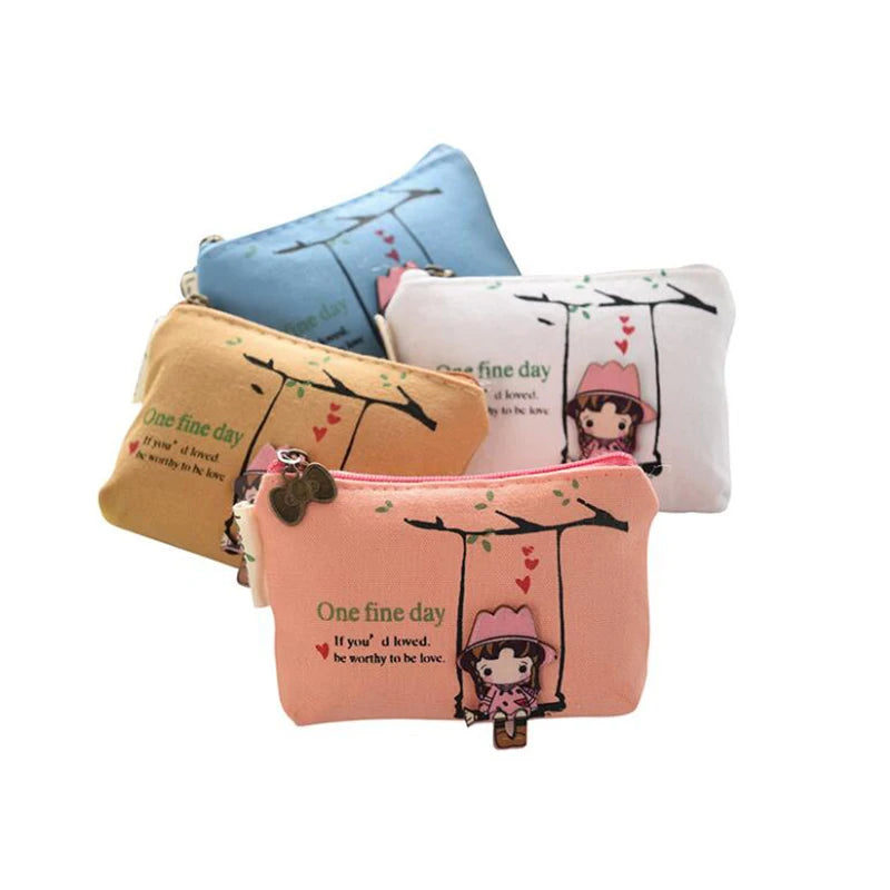 Kawaii Cartoon Animal Coin Purse and Card Holder - back view
