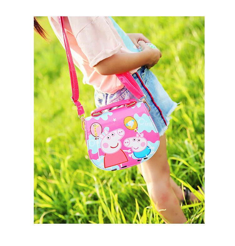 Kawaii Cat-Shaped Girls' Crossbody Handbag - styled view