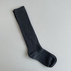 Knitted Cotton Thigh-High Socks for Women and Girls - back view