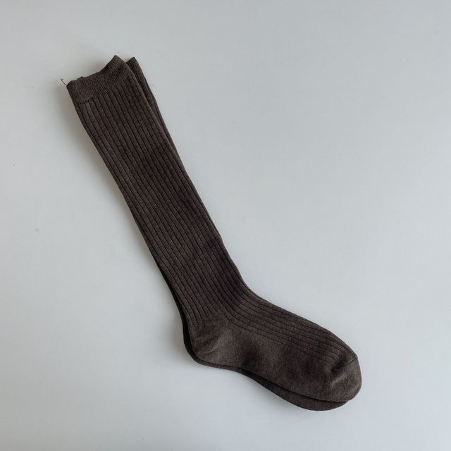 Knitted Cotton Thigh-High Socks for Women and Girls - alternate angle