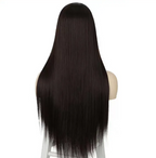 Lace Black Wig - back view