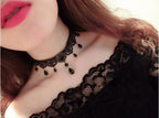 Lace Hollow-Out Choker Necklace - back view