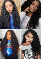 Lace Wig and Wig Cap Set - front view