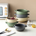 Large Binaural Soup and Noodle Bowl for Households - front view