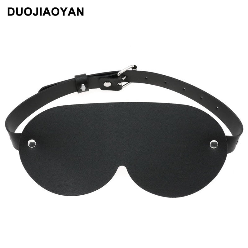 Leather Eye Mask for Cosplay and Role Play Accessories - scale view